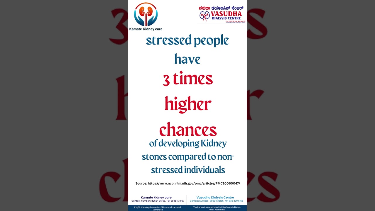 what is the connection between stress and the kidney?