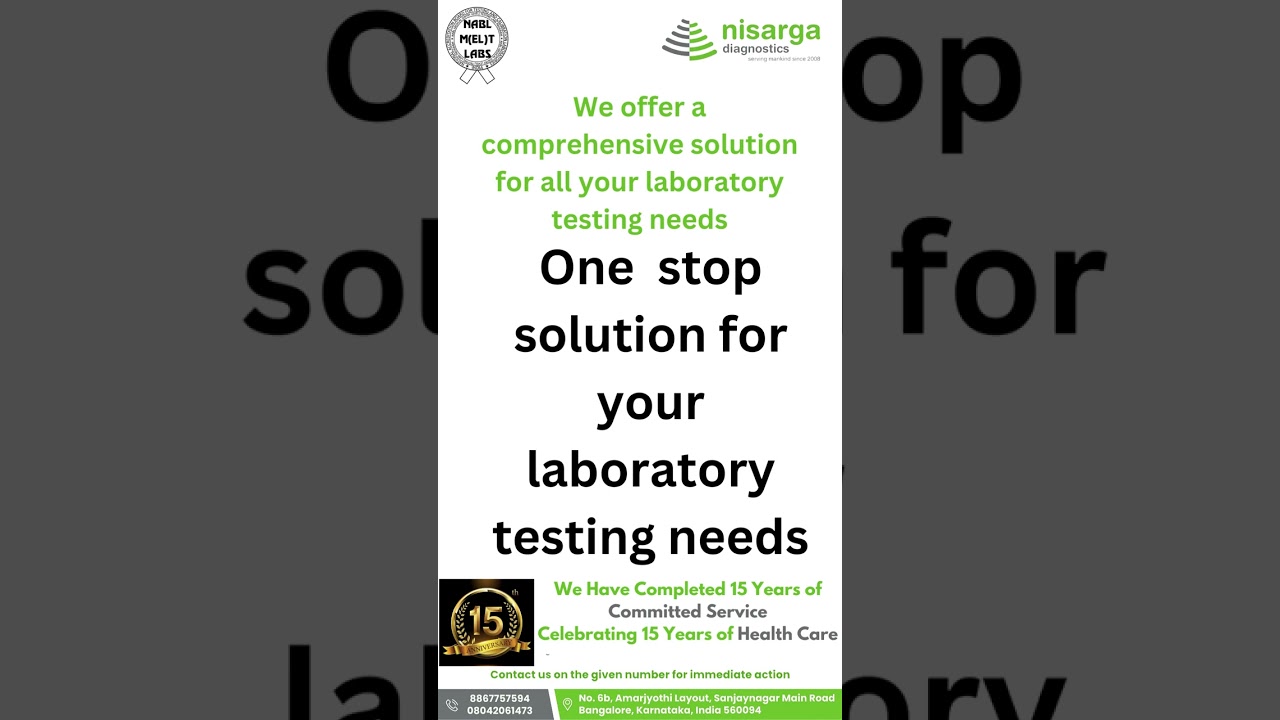 one stop solution for your laboratory testing needs in Banglore