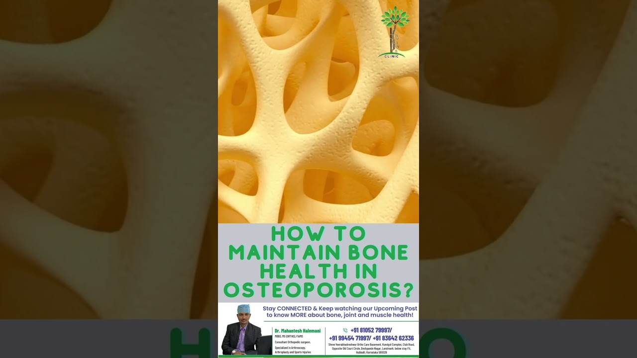 How to Maintain bone health in osteoporosis