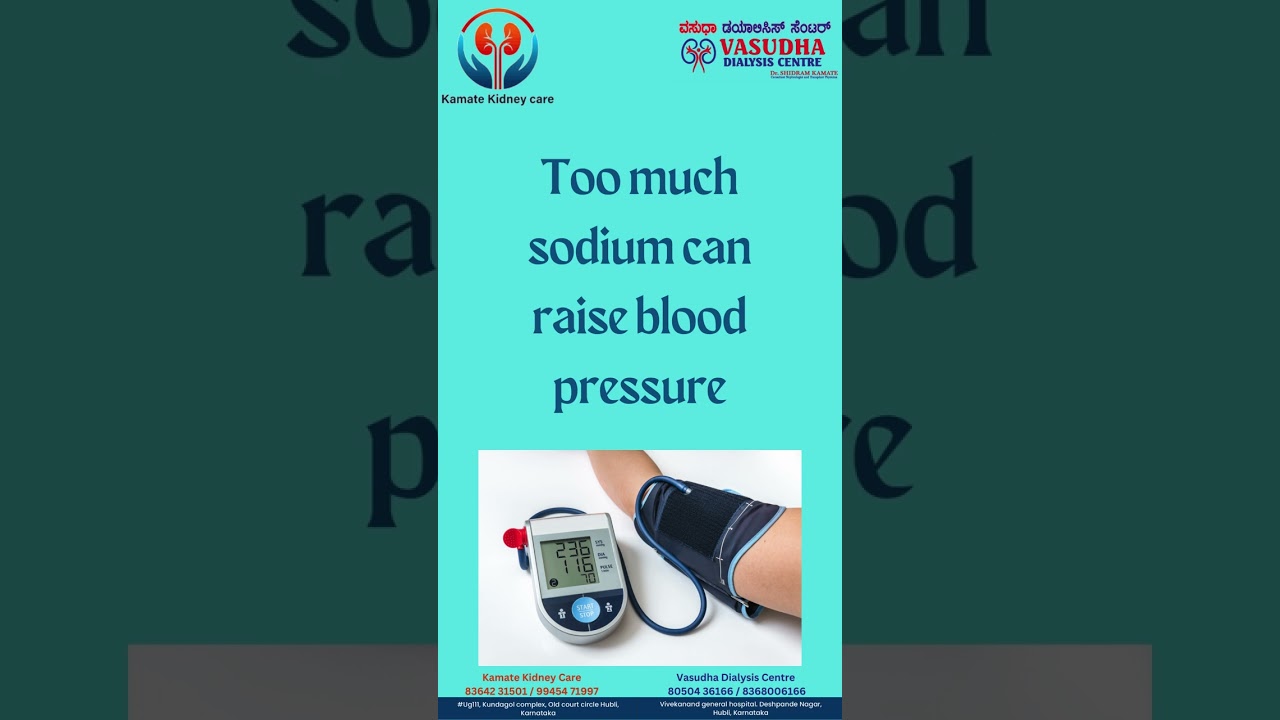 For healthy blood pressure Balance your sodium and potassium intake