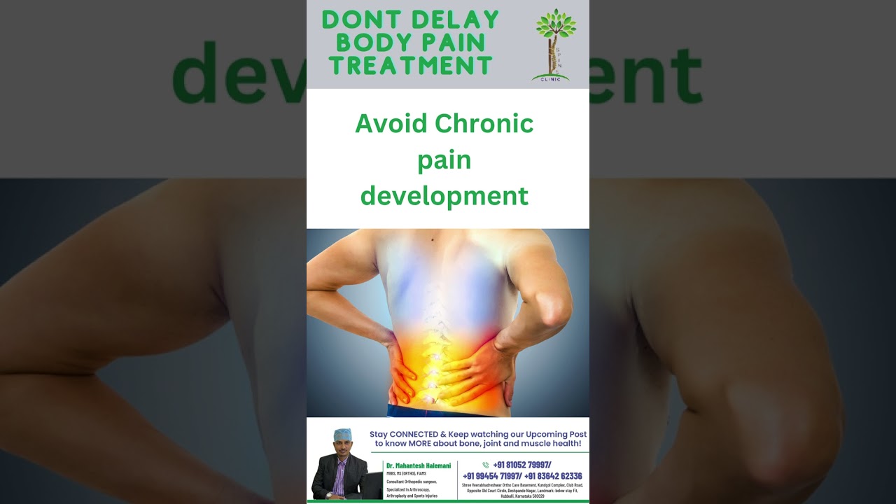 Don’t Delay Body Pain Treatment. Avoid Complications due to delayed treatment. #viralshorts #short