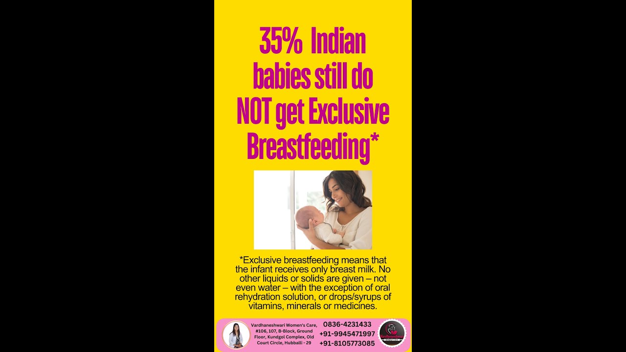 35% Indian babies still do NOT get Exclusive Breastfeeding