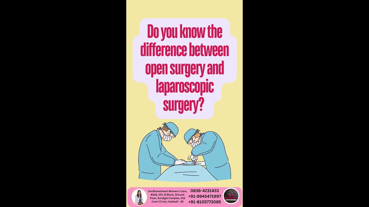 What is the difference between open surgery and laparoscopic surgery?