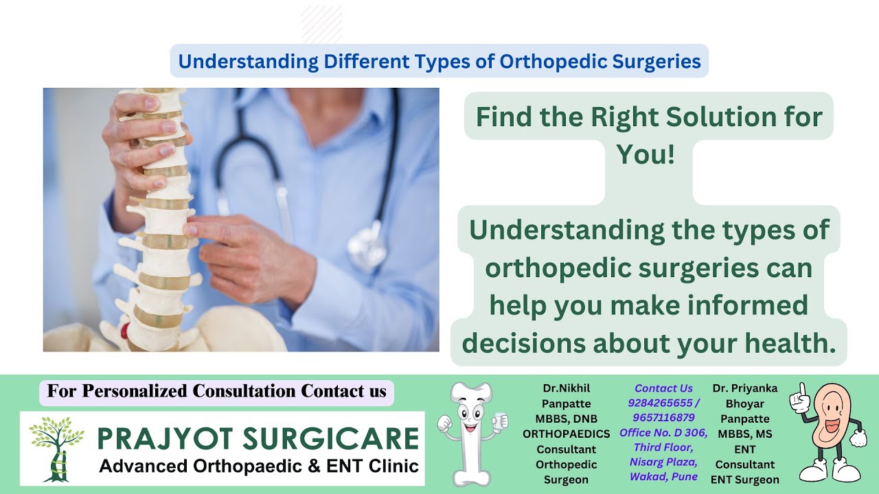 Understanding Different Types of Orthopedic Surgeries.